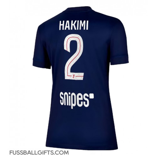 Paris Saint-Germain Achraf Hakimi #2 Fußballbekleidung Heimtrikot Damen 2025-26 Kurzarm
